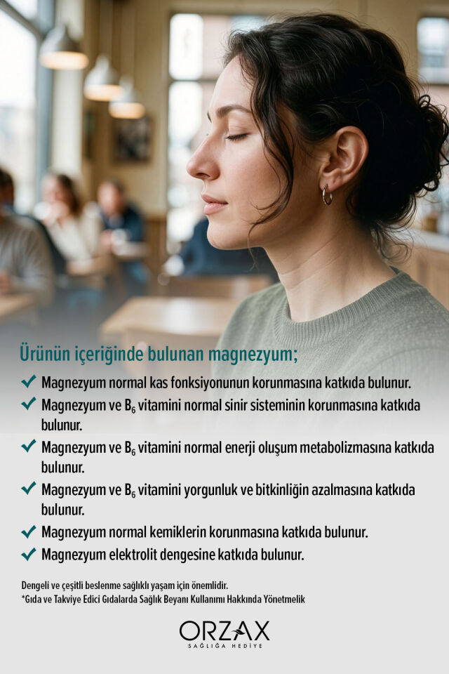 Ocean Magnezyum Complex — Bisglisinat - Malat - Sitrat - Taurat & B6 (P5P) Vitamini 60 Tablet