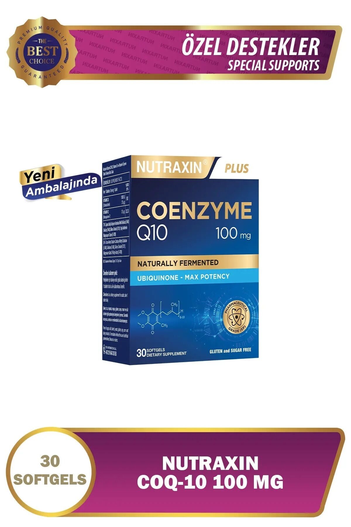 Koenzım Q-10 100 Mg 30 Kap