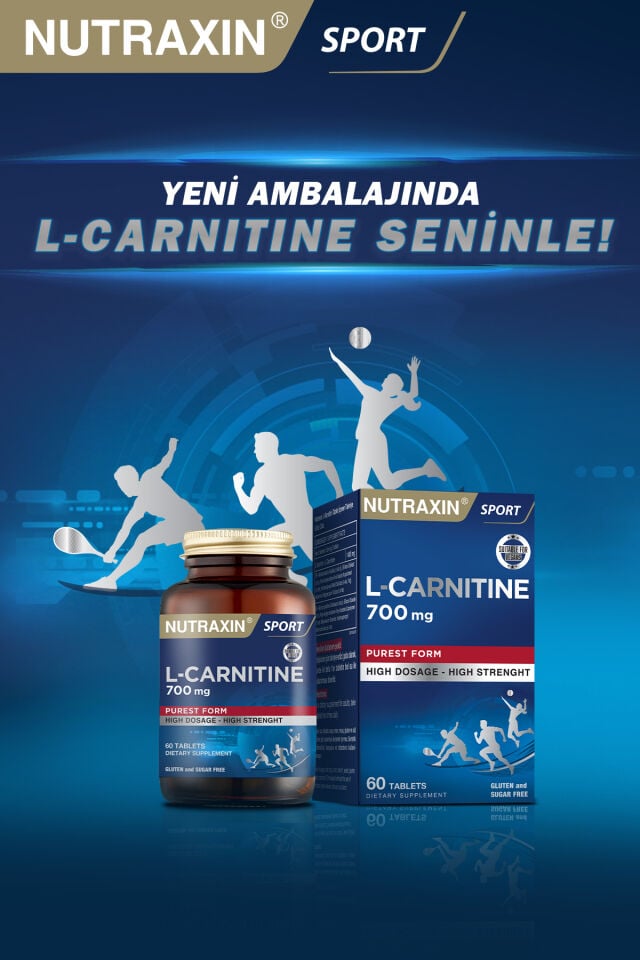 L-Carnitine 700 mg 60 Tablet | 700 mg L-Karnitin | Enerji & Yağ Metabolizması Desteği