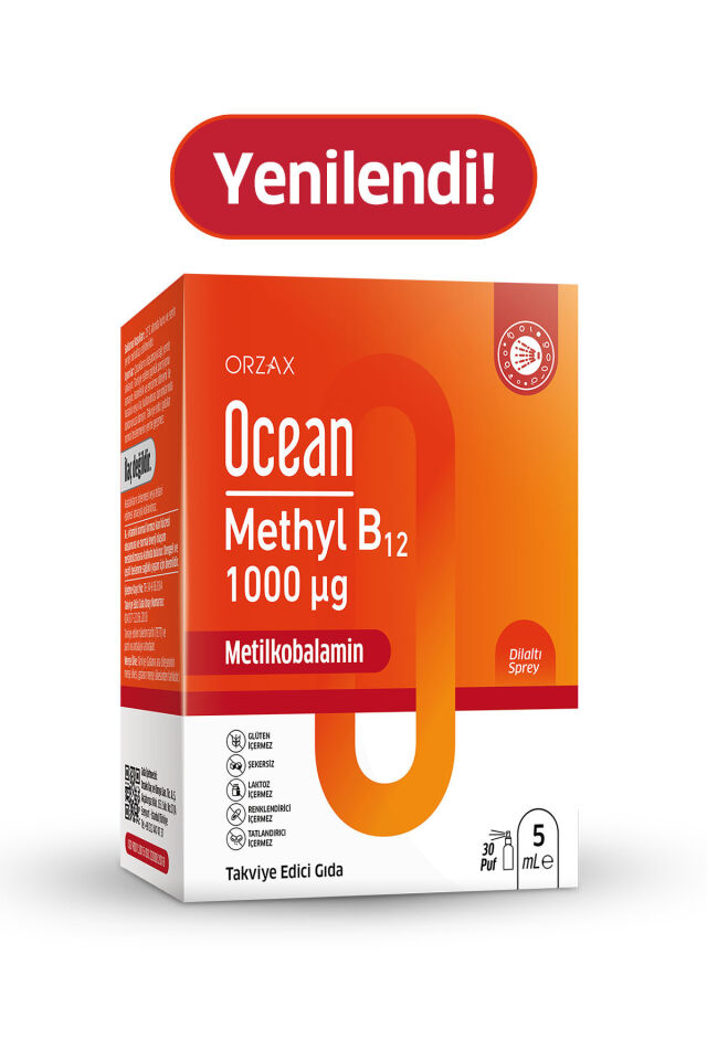 Ocean Methyl B12 1000mcg 5ml Sprey.