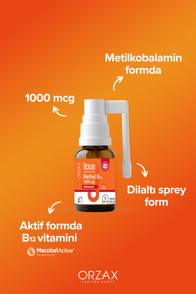 Ocean Methyl B12 1000mcg 5ml Sprey.