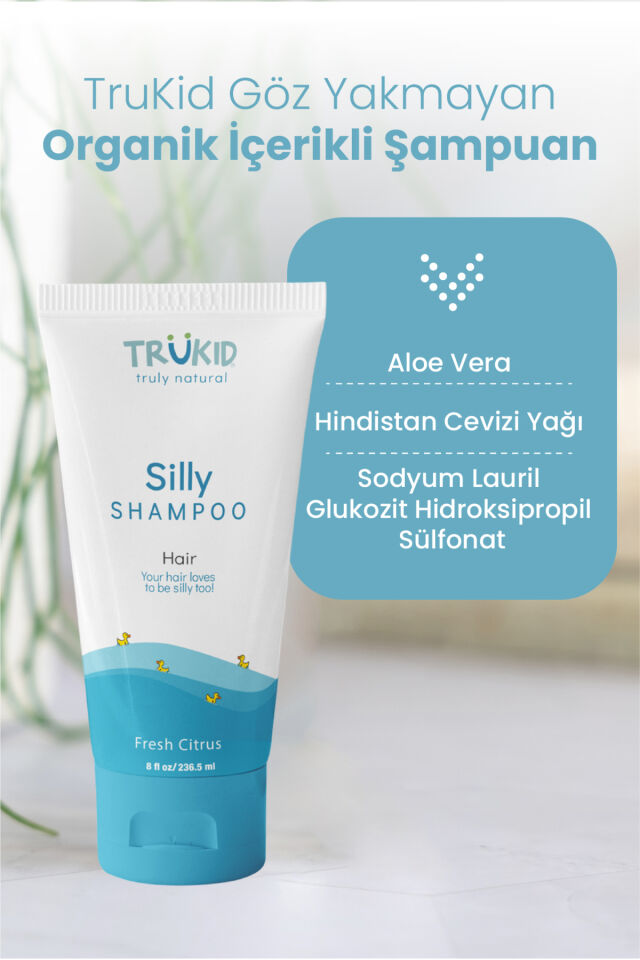 Göz Yakmayan Organik Şampuan 236.5 ml - Silly Shampoo