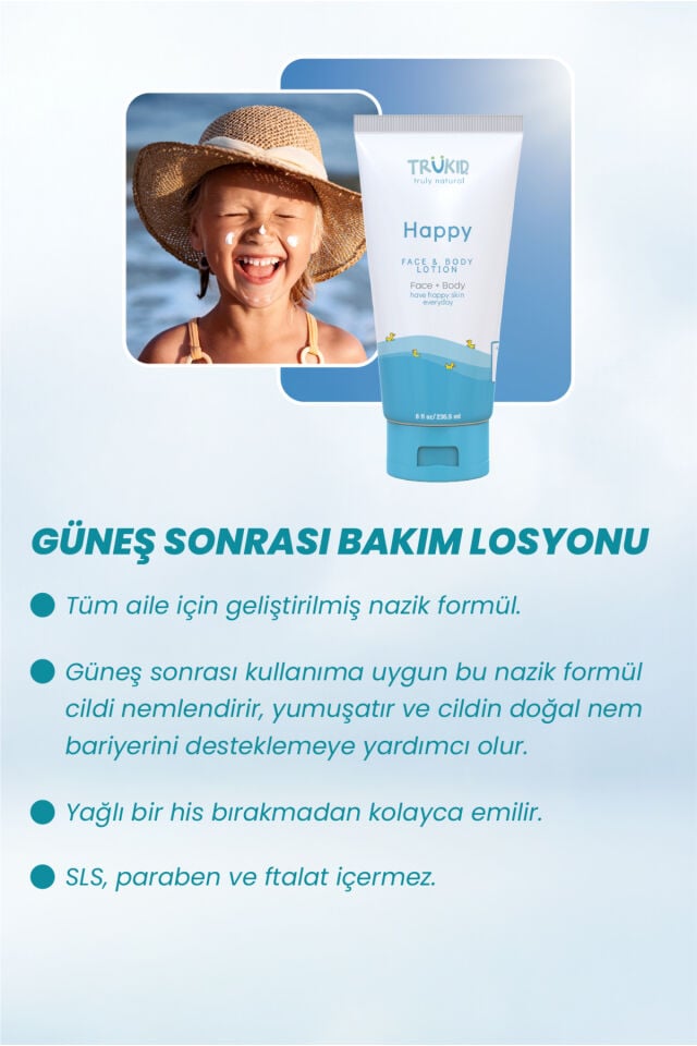 Happy Face Güneş Sonrası Yüz & Vücut Bakım Losyonu 236.5 ml
