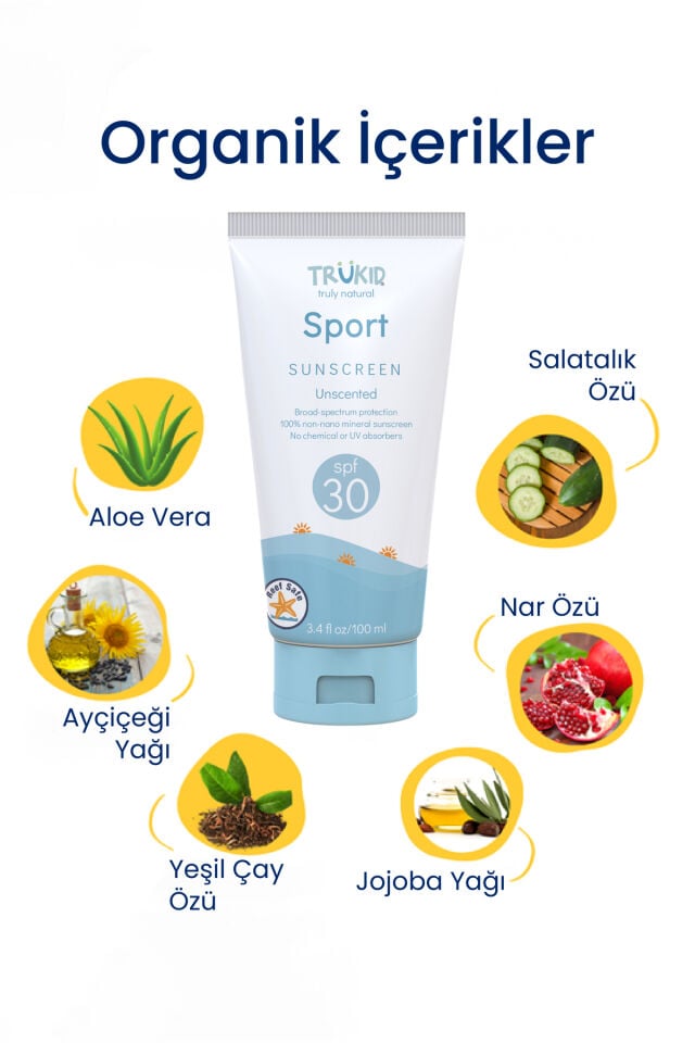 Suya Dayanıklı Güneş Kremi SPF 30 100 ml
