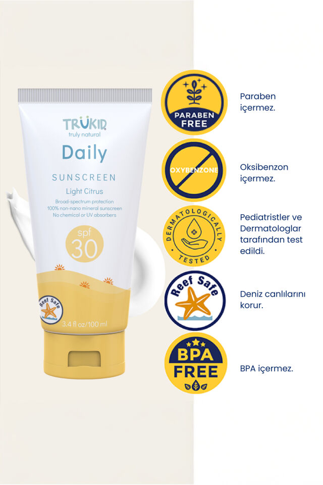 Trukid Günlük Kullanıma Uygun Güneş Kremi SPF 30 100 ml