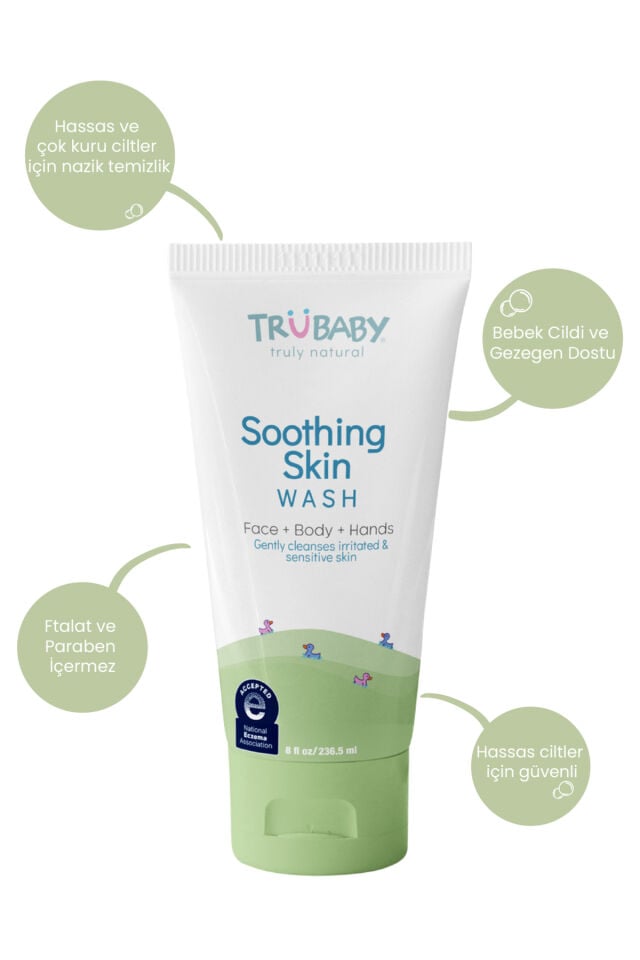 TruBaby Çok Kuru ve Hassas Ciltler için Vücut Yıkama Jeli, 236.5 ml