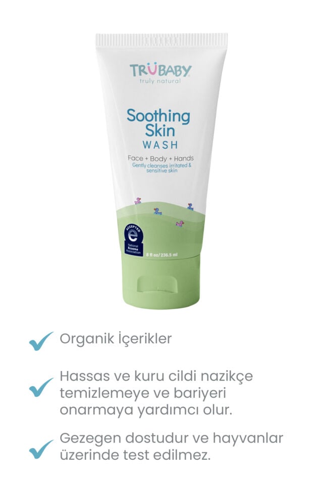 TruBaby Çok Kuru ve Hassas Ciltler için Vücut Yıkama Jeli, 236.5 ml