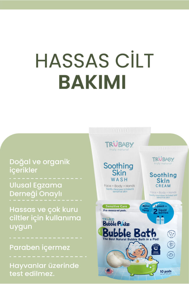 TruBaby Çok Kuru ve Hassas Ciltler için Vücut Yıkama Jeli, 236.5 ml