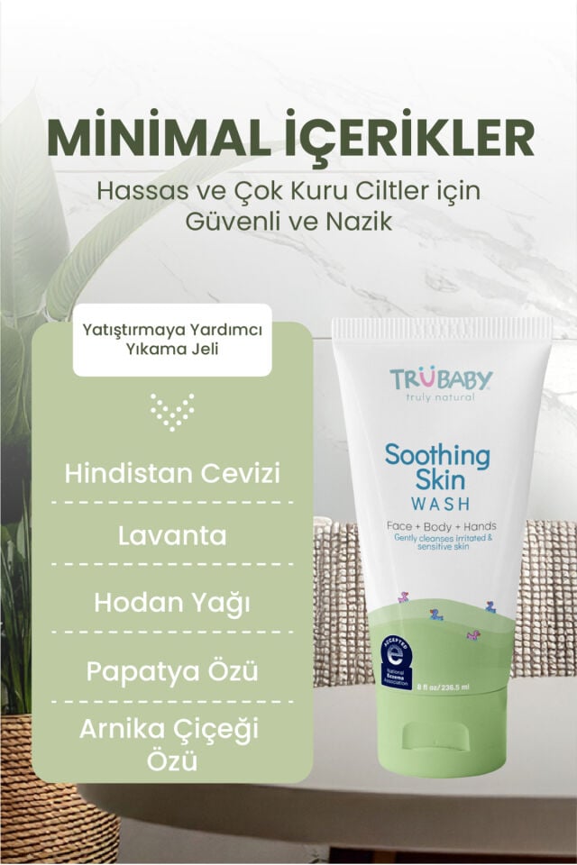 TruBaby Çok Kuru ve Hassas Ciltler için Vücut Yıkama Jeli, 236.5 ml