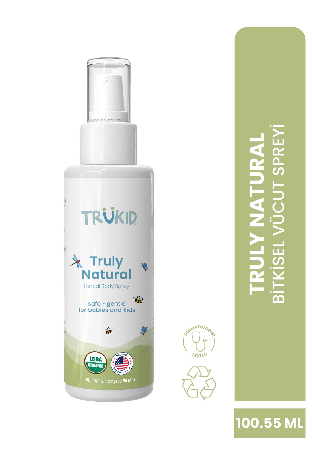 Truly Natural Koryucu Bitkisel Vücut Spreyi 100 ml