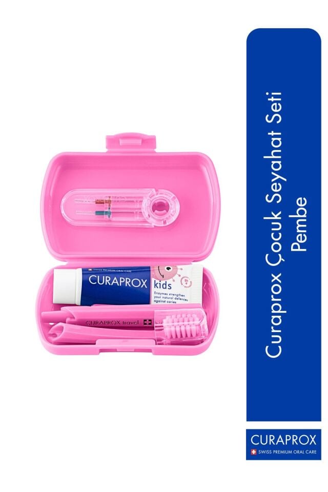 Çocuk Seyahat Seti Pembe