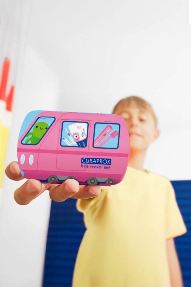 Çocuk Seyahat Seti Pembe