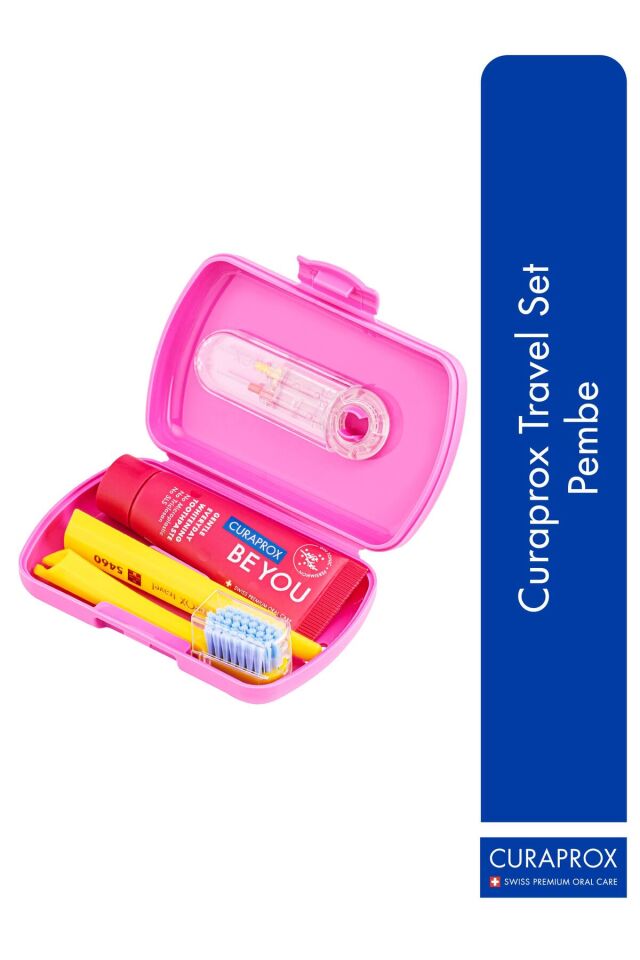 Seyahat Fırça Seti Pembe