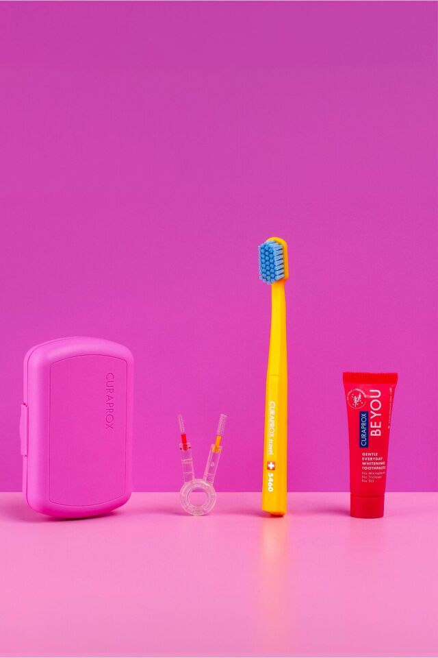 Seyahat Fırça Seti Pembe