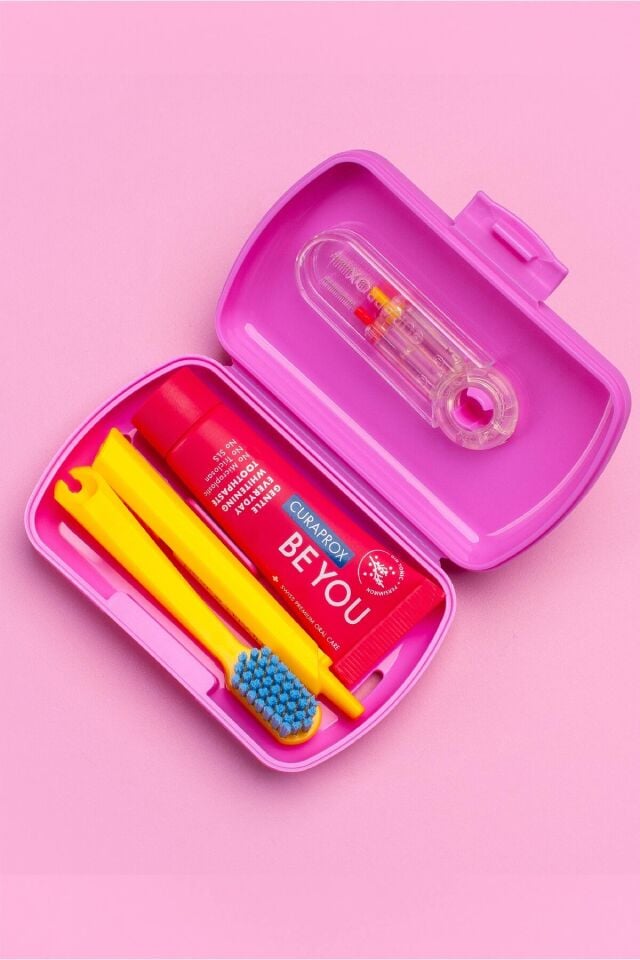 Seyahat Fırça Seti Pembe