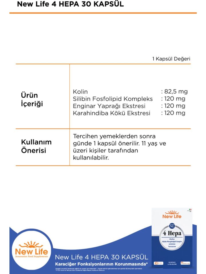 4 Hepa 30 Yumuşak Kapsül