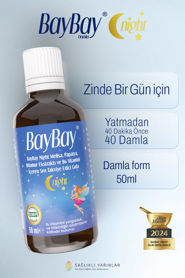 Baybay Night Melisa Papatya Içeren Damla 50 Ml Şiş