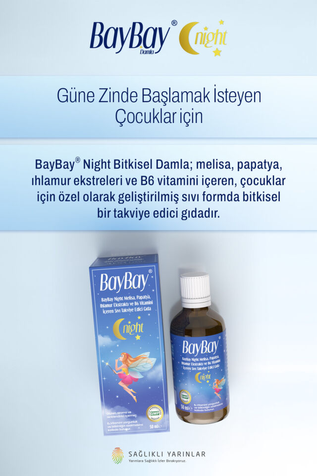 Baybay Night Melisa Papatya Içeren Damla 50 Ml Şiş