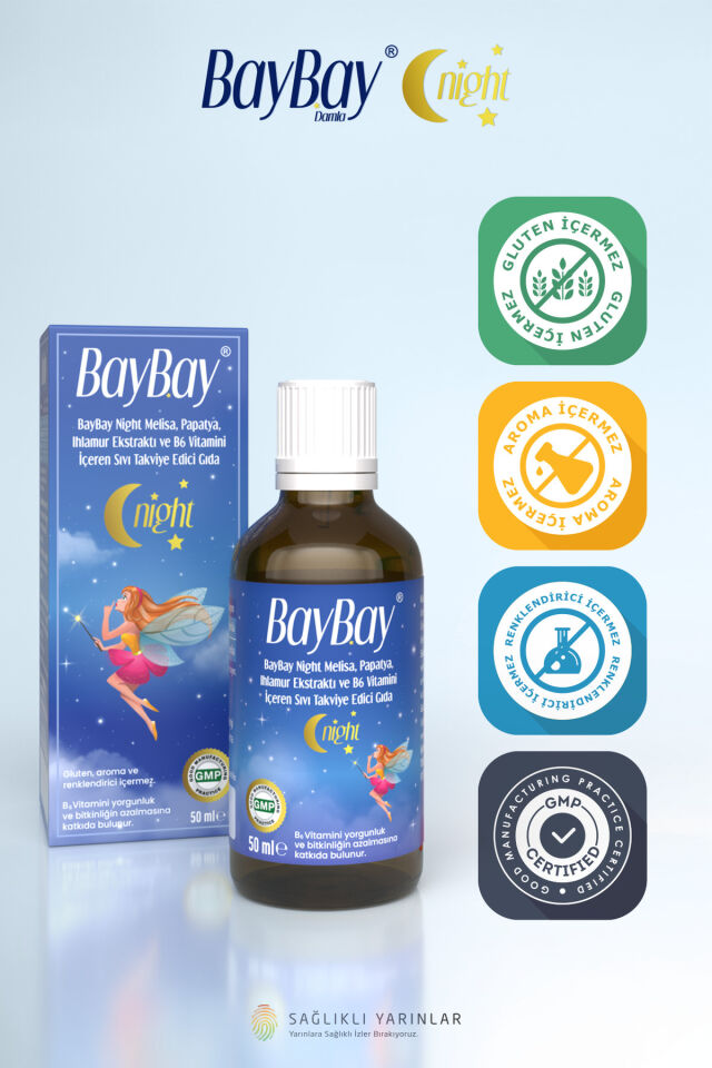 Baybay Night Melisa Papatya Içeren Damla 50 Ml Şiş