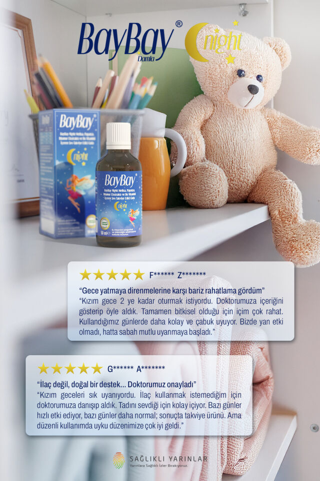 Baybay Night Melisa Papatya Içeren Damla 50 Ml Şiş