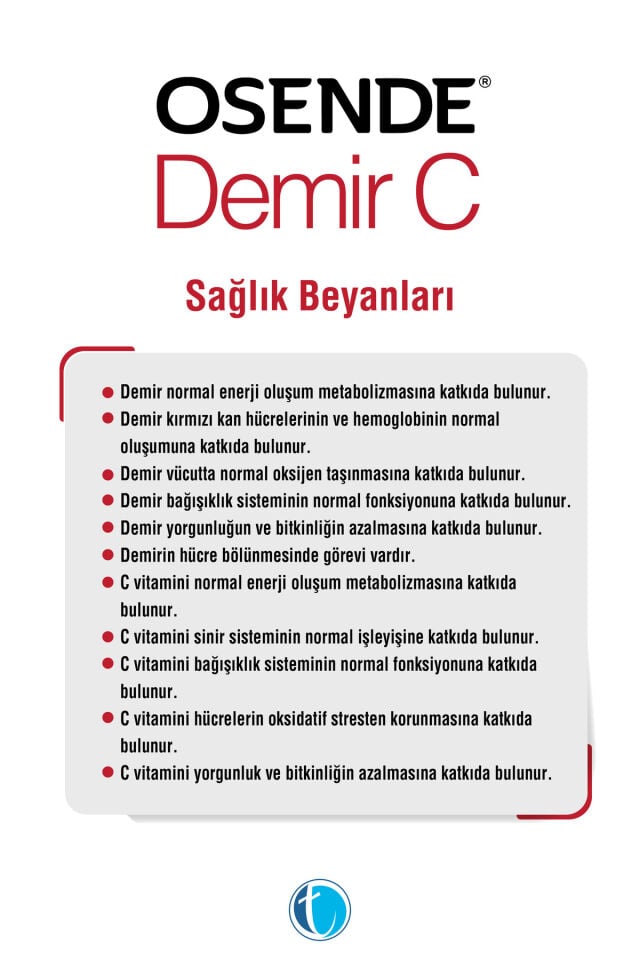 Osende Demir C 60 Bitkisel Kapsül Demir Bisglisinat