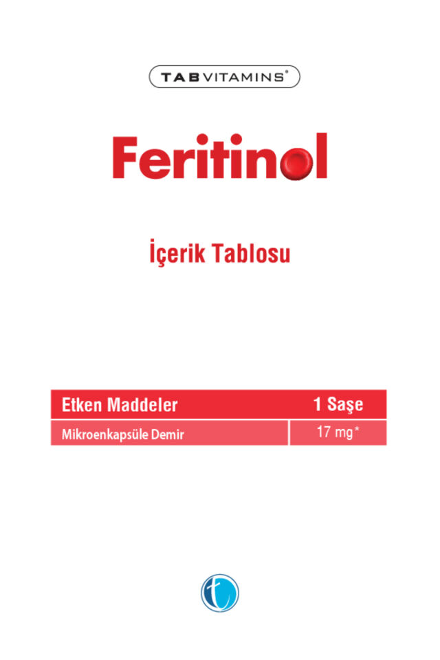 Tabvitamins Feritinol 30 Saşe