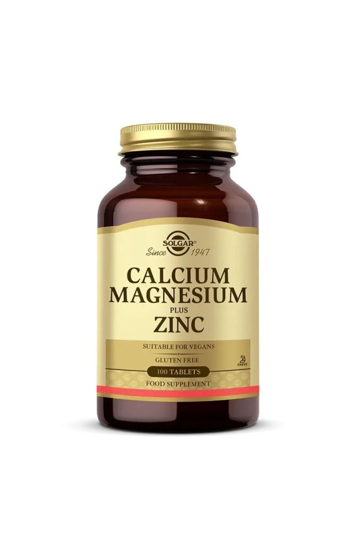 Solgar Calcium Magnesium Plus Zinc 100 Tablet