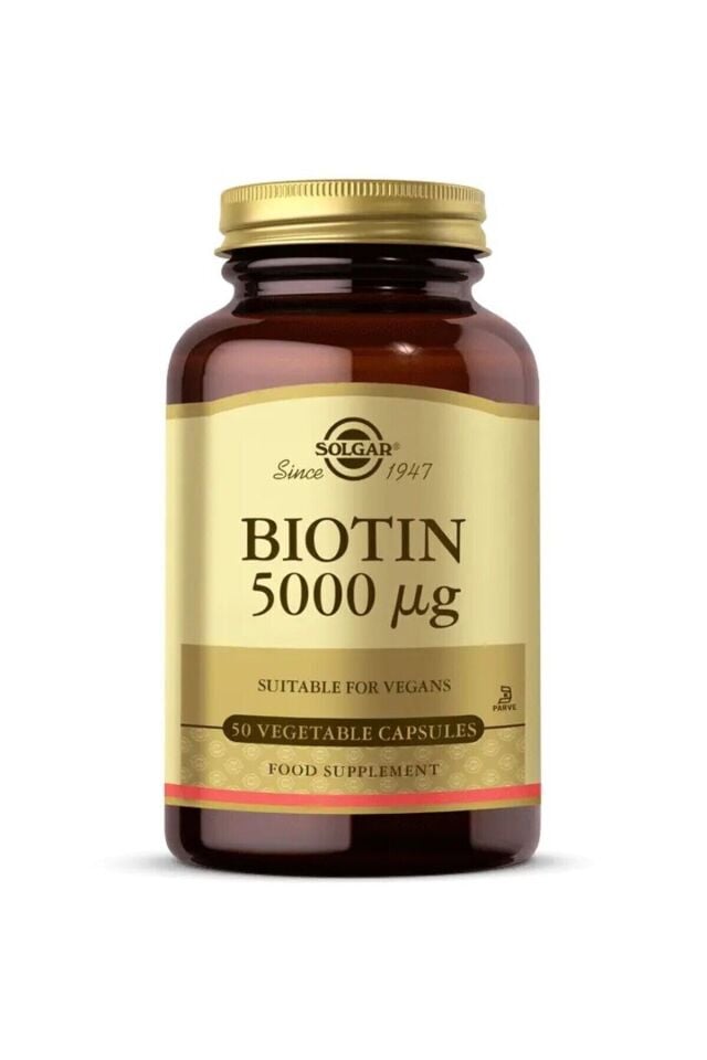 Solgar Biotin 5000 Mcg 50 Kapsul