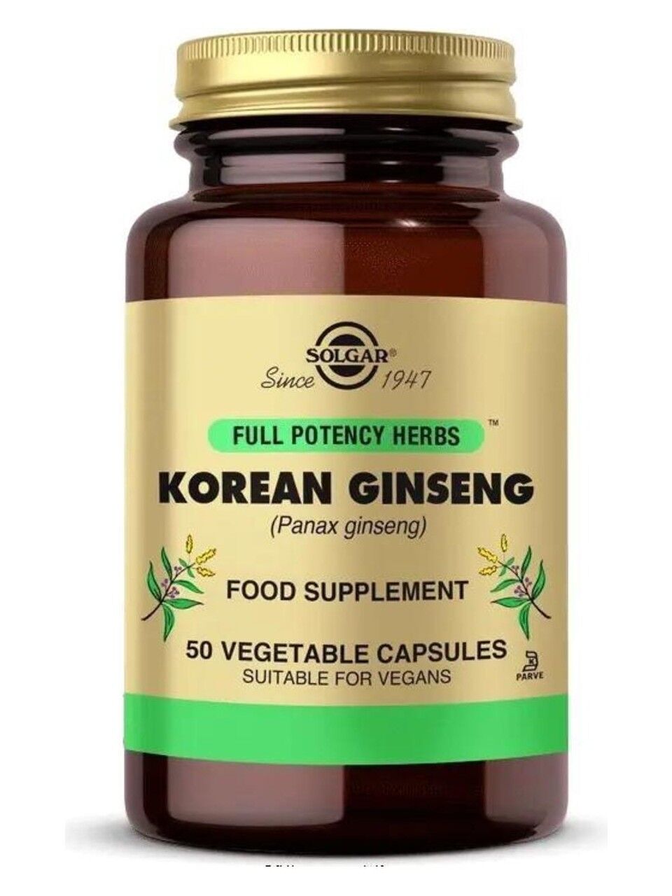 Solgar Korean Ginseng (Panax Ginseng) 50 Kapsül