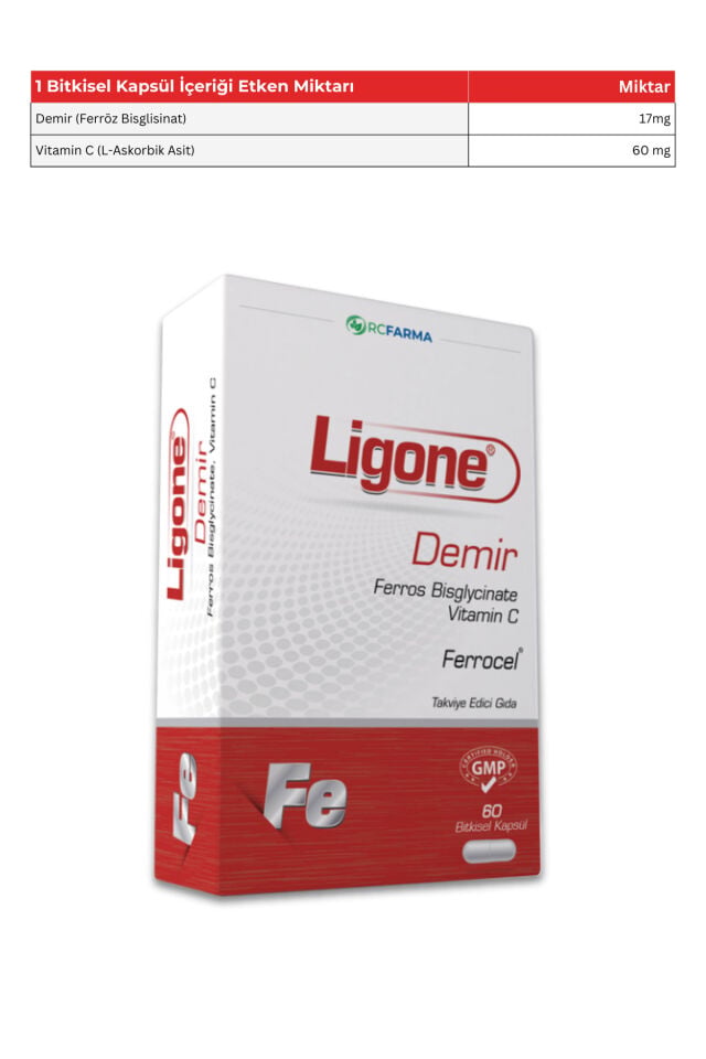 Ligone Demir 60 Kapsül