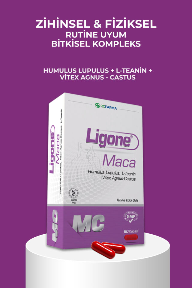 Ligone Maca Hayıt 60 Kapsül | Maca Ekstresi Hayıt Ekstresi L Arjinin Çinko ve Vitamin C İçeren