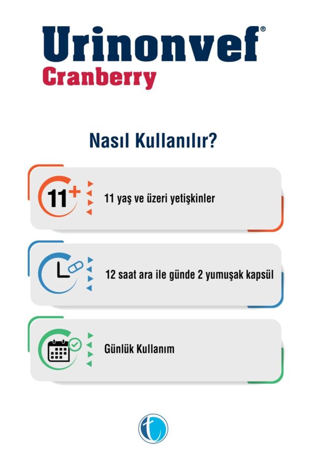 Urinonvef Cranberry 30 Yumuşak Kapsül
