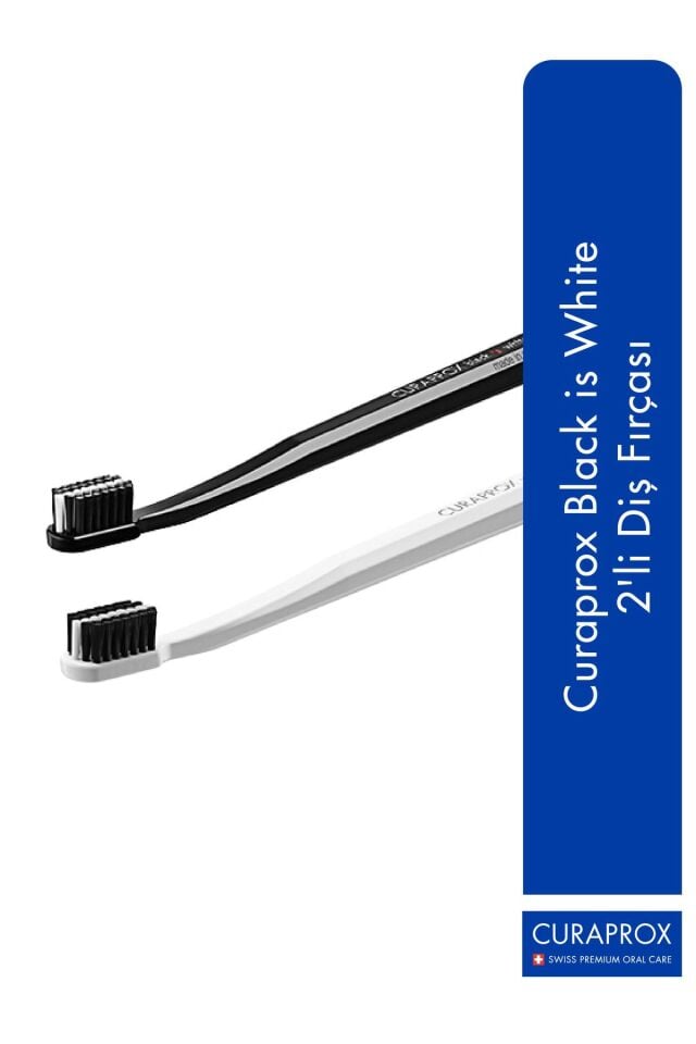 Curaprox White Is Black Diş Fırçası Ikili Limited Edition