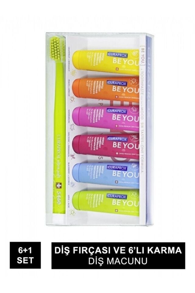 Curaprox Be You Whitening 6'lı Karma Set ( 10ml ) + 5460 Fırça