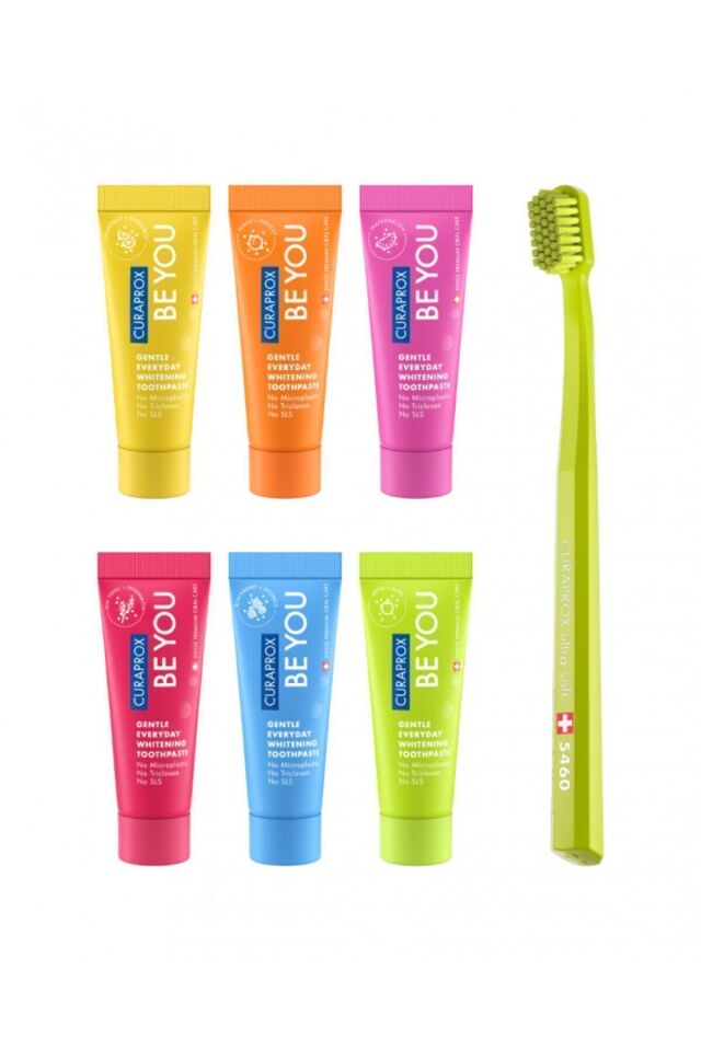 Curaprox Be You Whitening 6'lı Karma Set ( 10ml ) + 5460 Fırça
