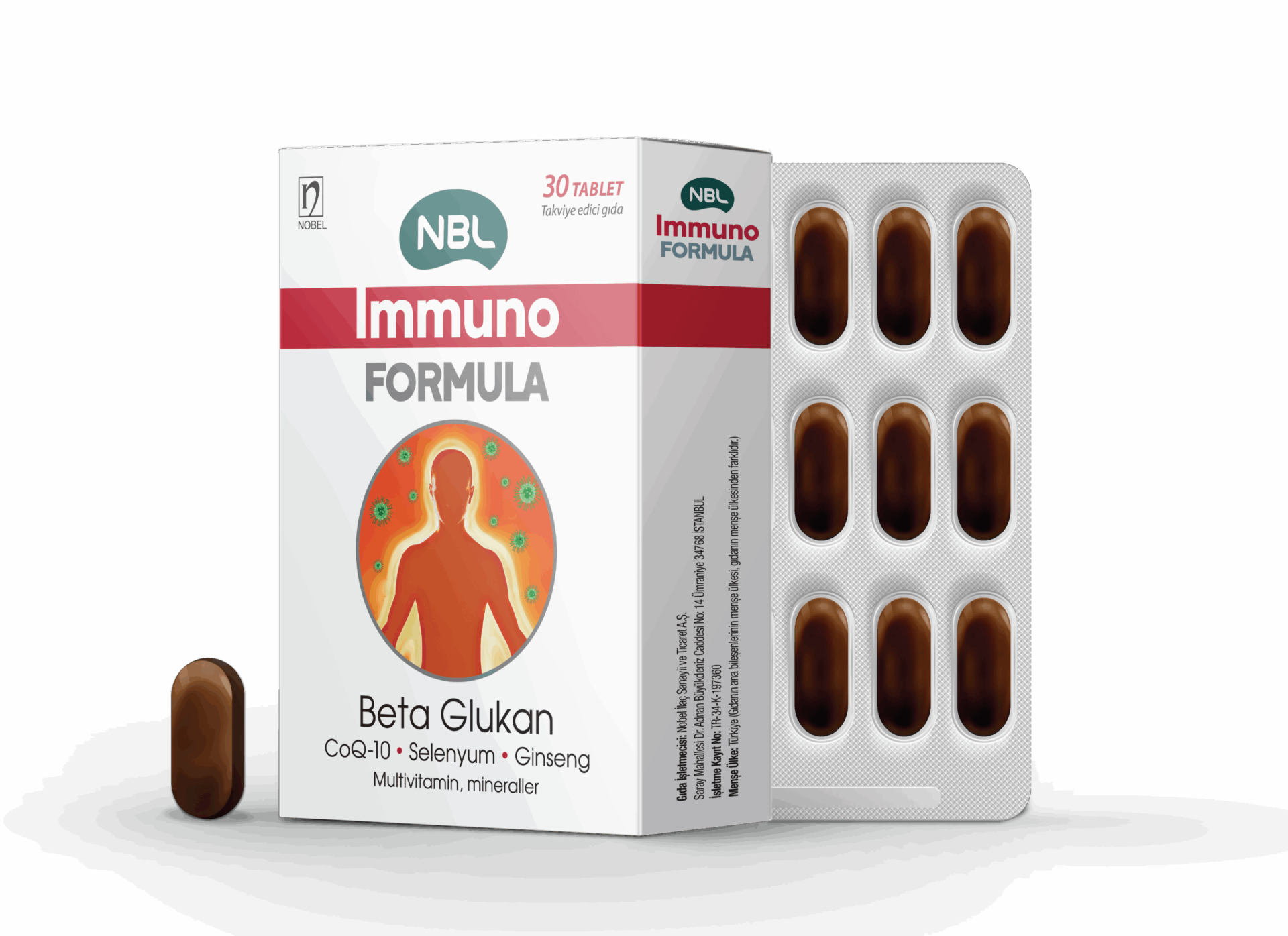 NBL Immuno Formula Selenyum Beta Glukan 30 Tablet