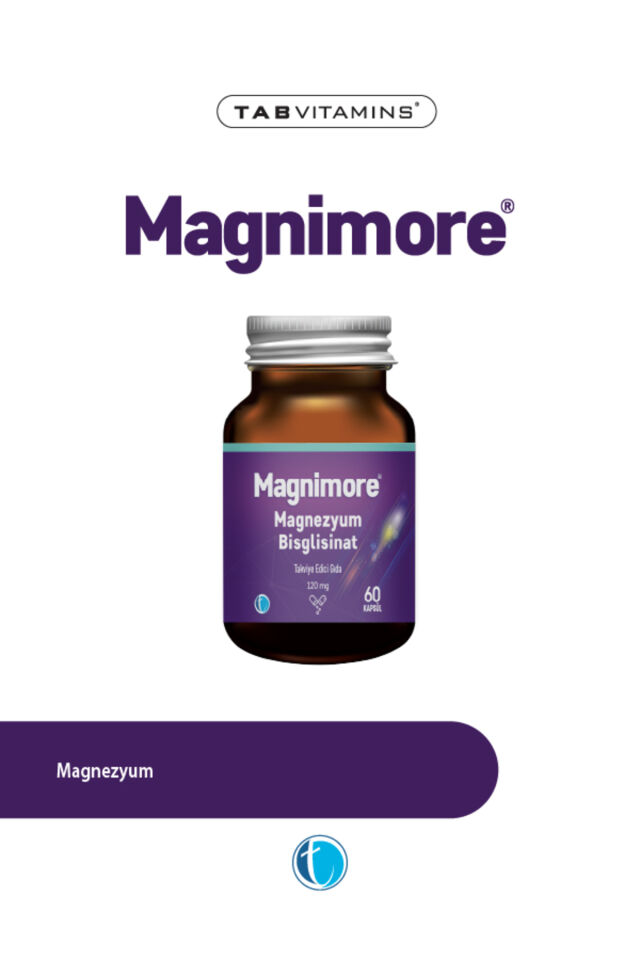 Magnimore Magnezyum Bisglisinat 60 Bitkisel Kapsül 120 mg