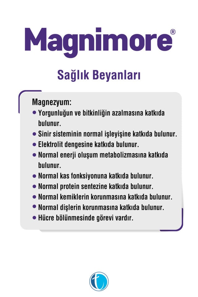 Magnimore Magnezyum 60 Tablet N-Asetil Taurinat