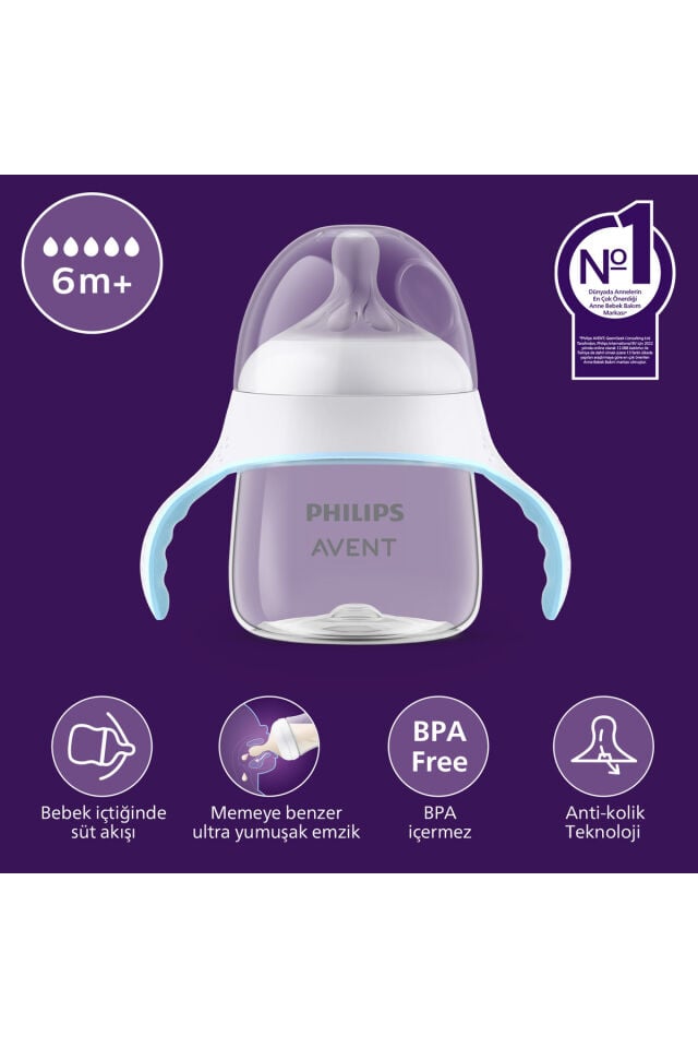 Avent Doğal Tepkili Eğitici Bardak, 150ml, 6+ Ay, SCF263/61