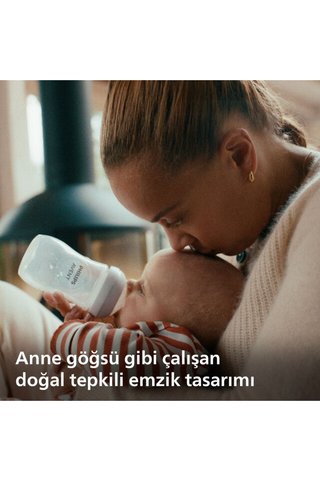 Avent Doğal Tepkili 2'li PP Biberon Seti, 260ml, 3-6 Ay, SCY903/02