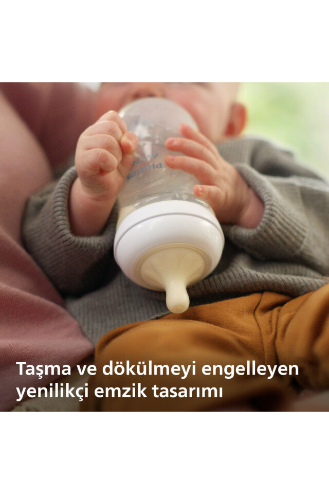 Avent Doğal Tepkili 2'li PP Biberon Seti, 260ml, 3-6 Ay, SCY903/02