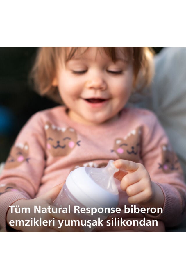 Avent Doğal Tepkili 2'li Biberon Emziği, 2 Numara, SCY962/02