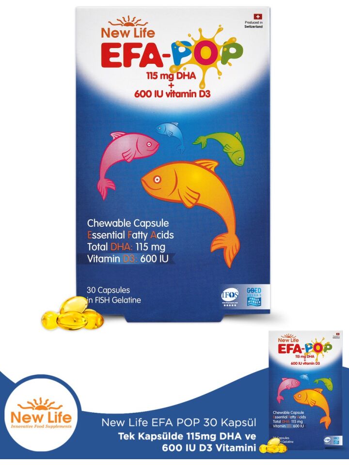 New life Efa Pop 500 Mg Çiğnenebilir 30 Softjel