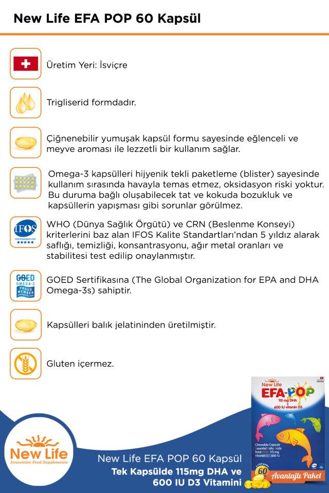 New life Efa Pop 60 Kapsül
