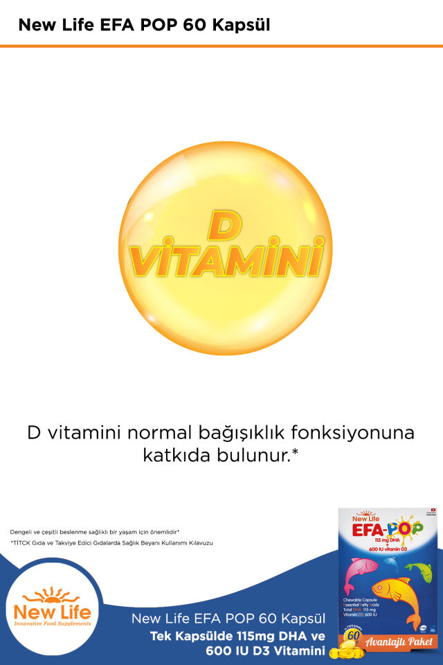 New life Efa Pop 60 Kapsül