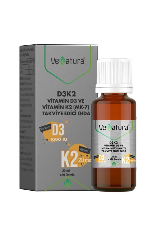 Venatura D3 K2 (20mcg) Damla 20 ml