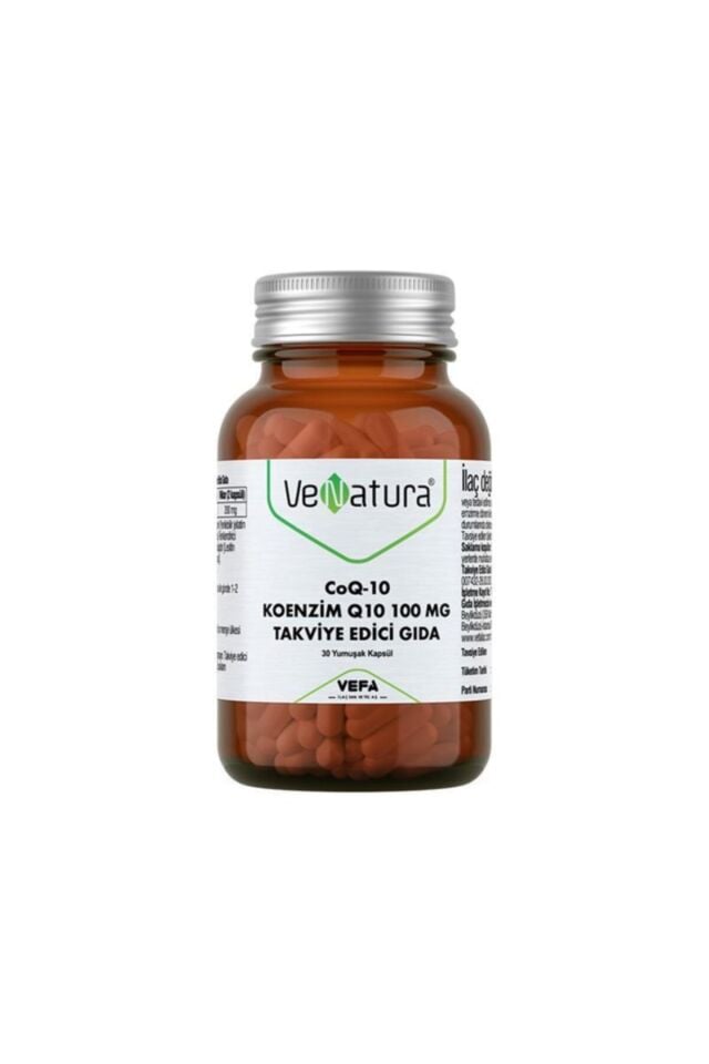 Venatura CoQ-10 Koenzim Q10 100 mg Takviye Edici Gıda 30 Kapsül