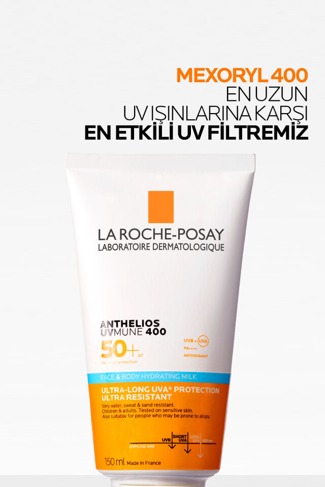 La Roche Anthelios UVMune 400 Nemlendiren Yüz ve Vücut Güneş Kremi 150 ml