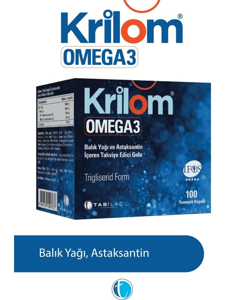 Krilom Omega3 100 Yumuşak Kapsül