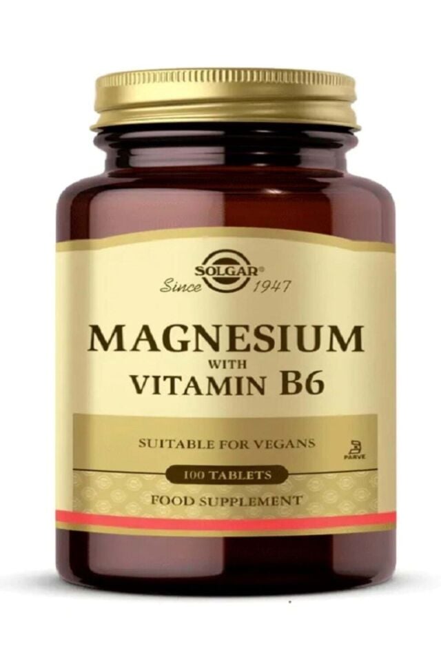 Solgar Magnesium With Vitamin B6 100 Tablet
